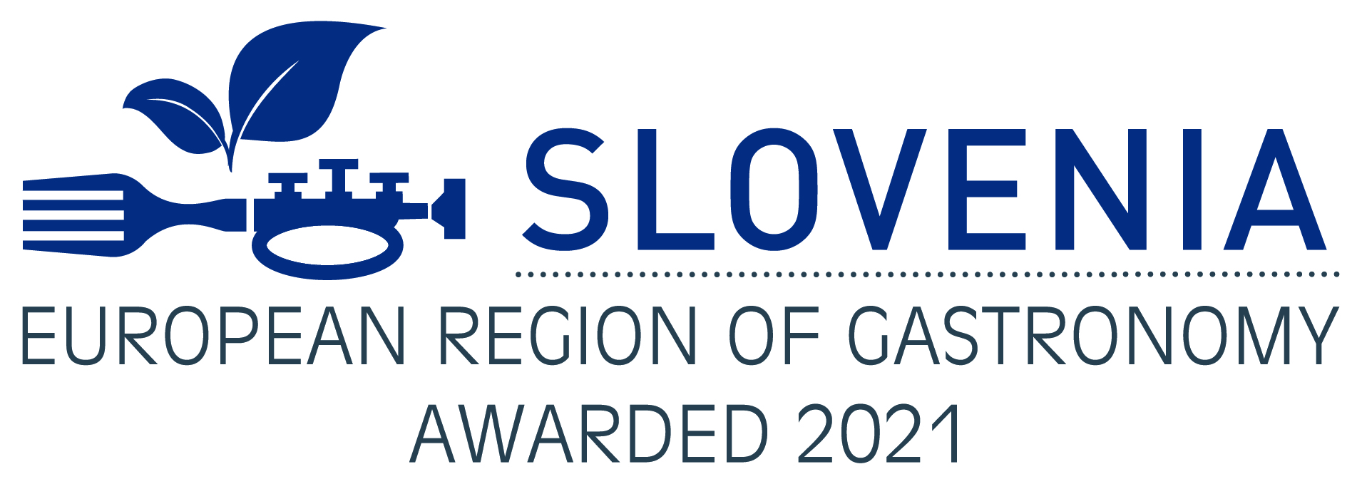 Logotip Slovenia ERG awarded 2021 modra različica