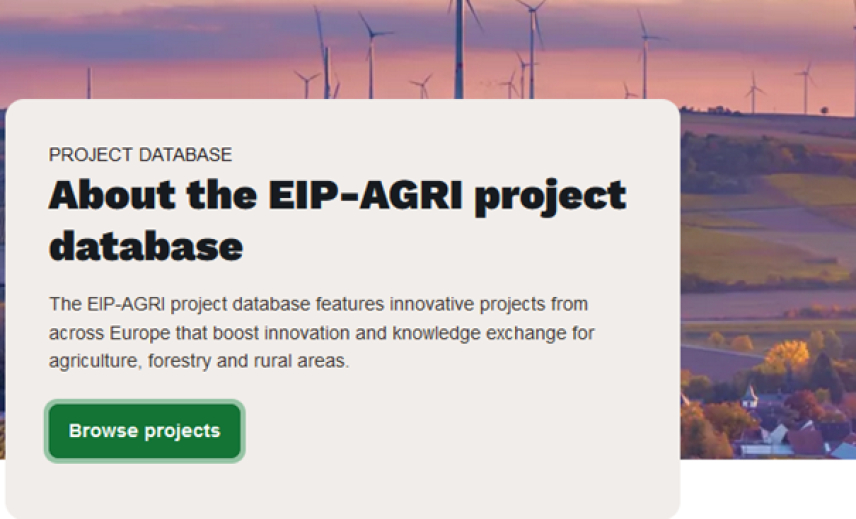 EIP-AGRI baza – inovativne ideje in partnerstva