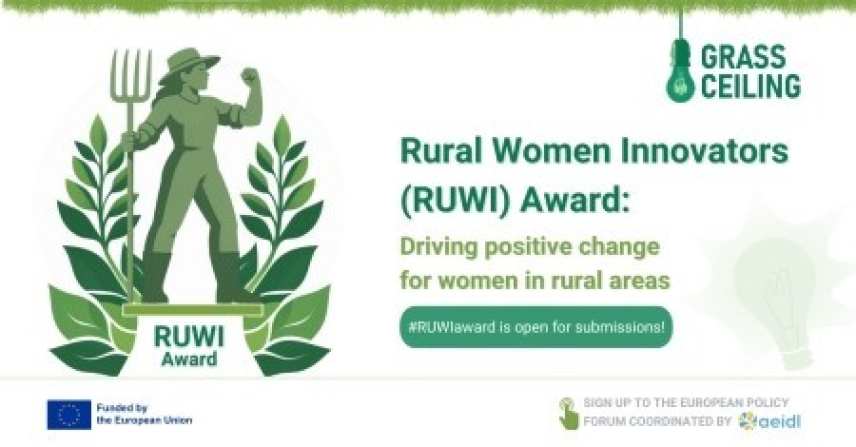 Natečaj za priznanja podeželskim inovatorkam, 1. - 31. 10. 2025