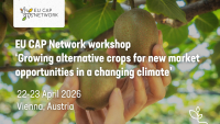 EU SKP delavnica »Gojenje alternativnih poljščin za nove tržne priložnosti v spreminjajočem podnebju«, 22. – 23. 4. 2026, Avstrija