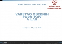 Uspešno izveden spletni seminar z vzorci aktov na temo varstva osebnih podatkov v LAS