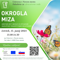 Okrogla miza: Kmetije kot okolje za izvajanje različnih terapevtskih dejavnosti, 15. 6. 2023, Novo mesto